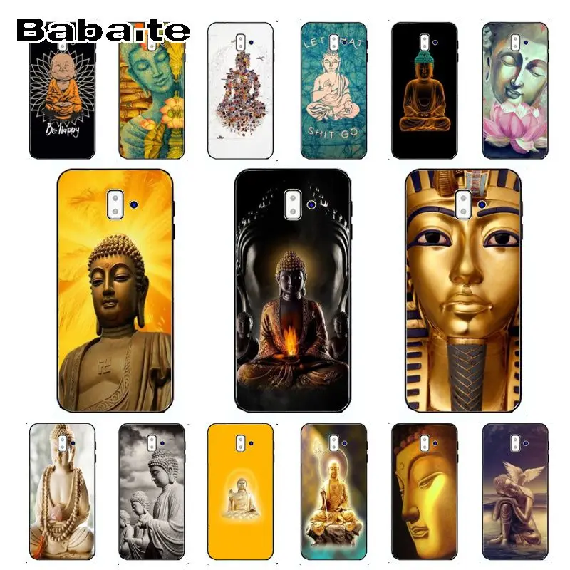 

Gautama Buddha Pattern TPU Soft Phone Accessories Cell Phone Case For samsung Galaxy j6 plus A6 A8 A9 A10 A30 A50 Cellphones