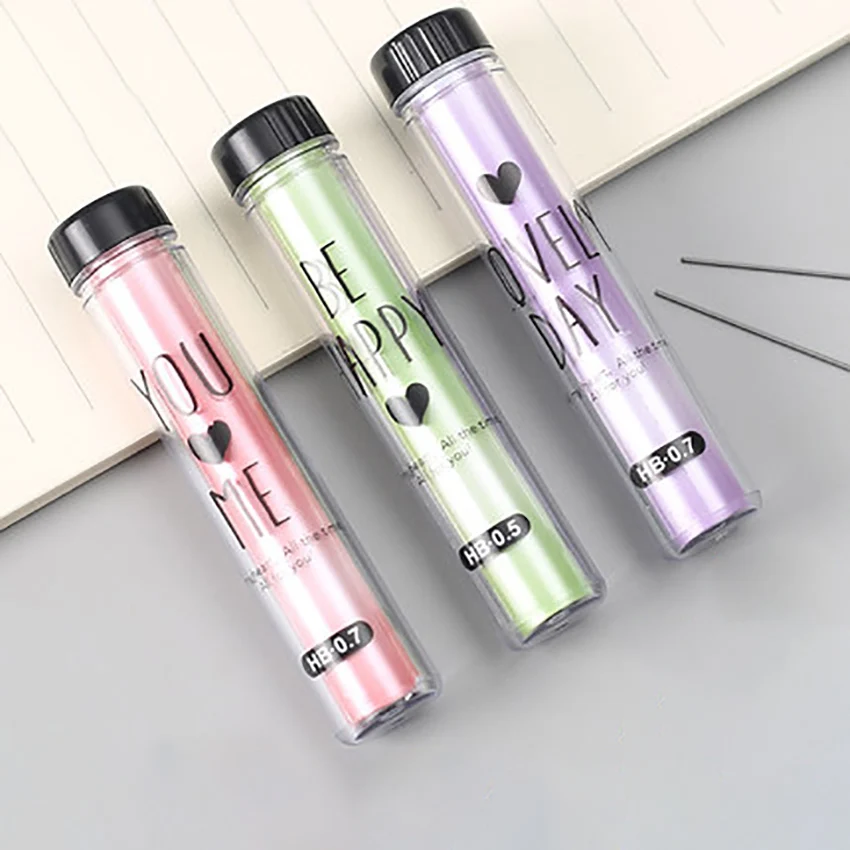 

20pcs/set Mechanical Pencil Lead Replacement School Supplies 0.5mm/0.7mm HB Automatic Pencil Refill Students Stationery