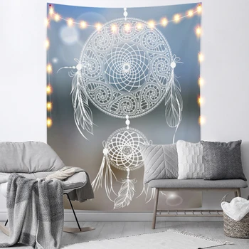 

Scandinavia Dreamcather Boho Hippie Tapestry With Woman Wall Mounted Tapiz Tapestries Yoga Beach Towel Bohemian Artwork Decor
