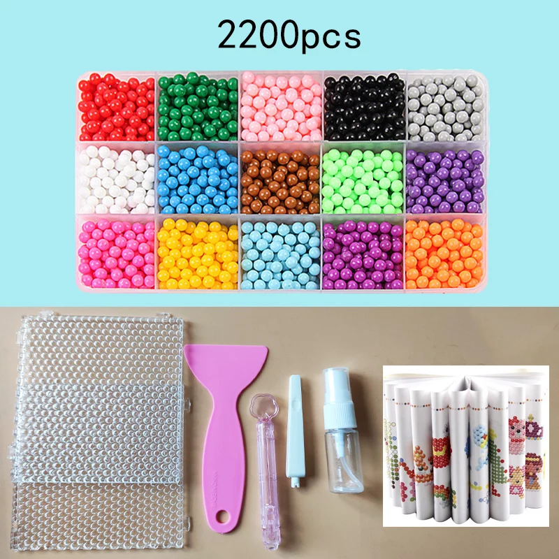 36 colors 5mm Set 12000pcs Refill Beads Puzzle Crystal DIY Water Spray Beads Set Ball Games 3D Handmade Magic Toys For Children 28