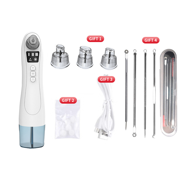 Blackhead Remover Face Deep Nose Cleaner T Zone Pore Acne Pimple Removal Vacuum Suction Facial Diamond Beauty Clean Skin
