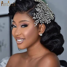 

A425 Vintage Wedding Tiaras and Crown Boho Wedding Headband Handmade Bridal Headwear Head Jewelry Rhinestone Women Headpieces