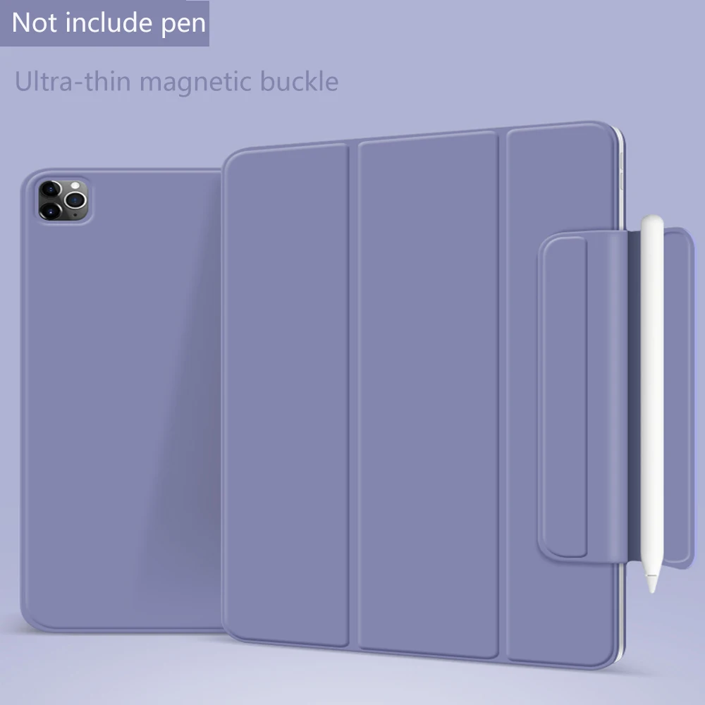Capa Inteligente Tri-fold para Ipad Pro Protetor Traseiro Ímã Clipe de Fivela 12.9 ° 12.9 ° 12.9 2023 2023 - Imagem 3