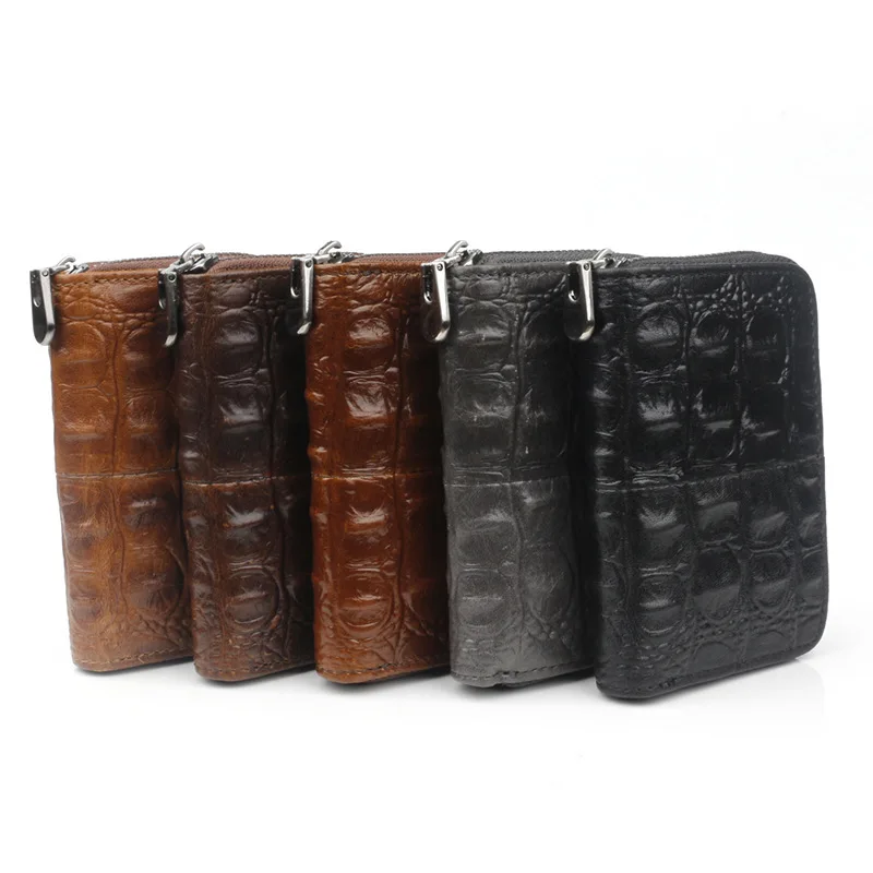 

Limited edition Fashion Crazy Horse Oil Cowhide Leather Organ Card Holder Plus RFID Antimagnetic Card Holder New