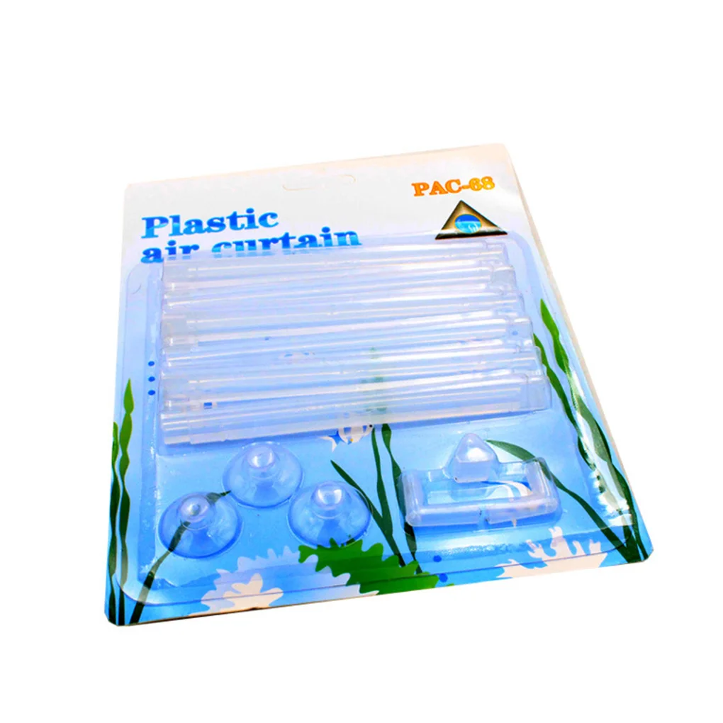 elenxs Plastic Air Curtain Set Aquarium Bubble Strips Fish Tank Air Vent Bubble Bar Release Diffuser Kit