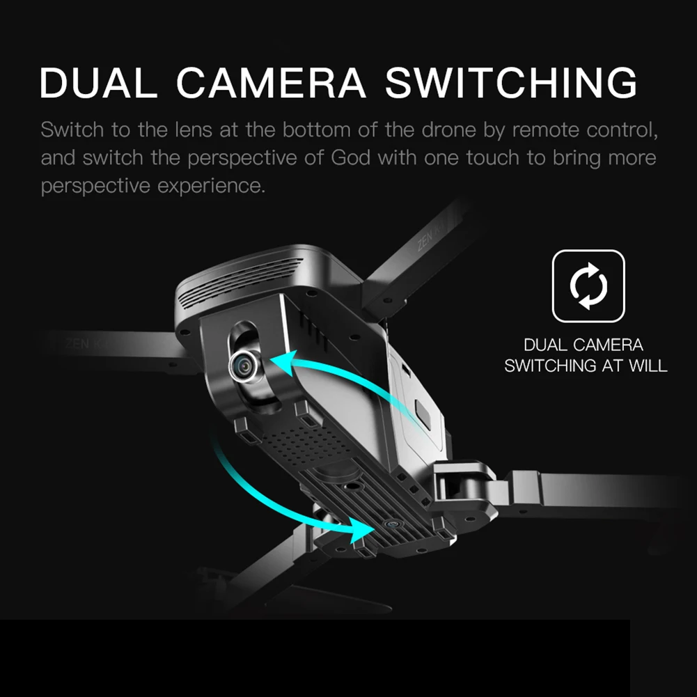 RC Дрон складной gps позиционирования Квадрокоптер с бесщеточным Мотором 5G WiFi HD FPV двойная камера 50X зум жесты приложение управление