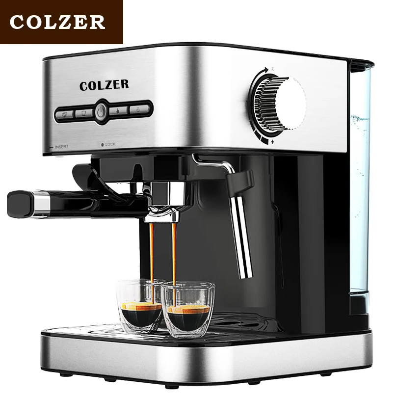 US $487.90 Colzer Coffee Machine SemiAutomatic Commercial Milk Froth For Cafe Cafetera Expreso MD2009 Nespresso Pressure Coffee Maker