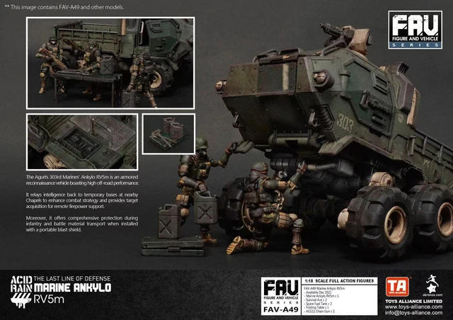 アシッドレイン　FAV-A49 第303海兵隊 マリンアンキロRV5m Acid Rain FAV-A49 1/18 Scale Men Soldier Realm Troop Sea
