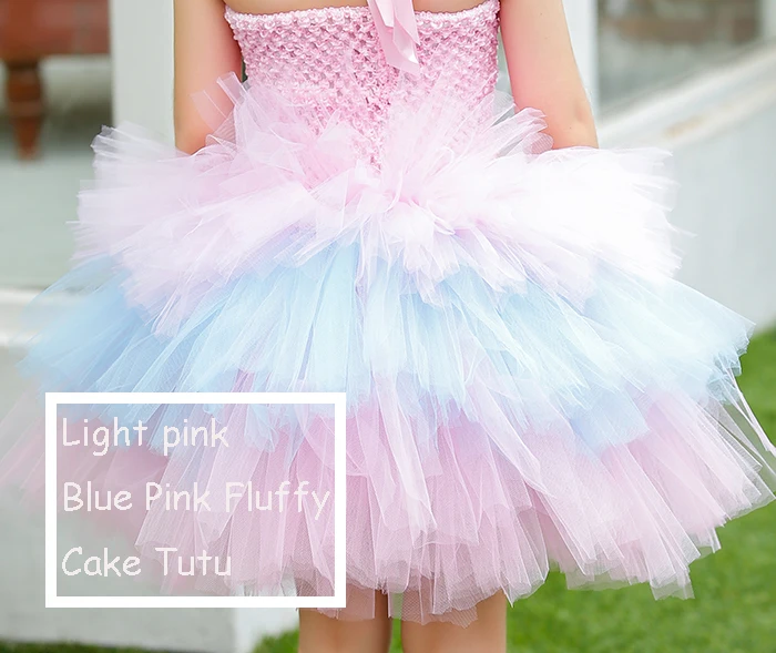 Розовые вечерние платья для девочек, многослойное фатиновое платье с цветочным принтом для девочек детское платье принцессы с бантом для именинного пирога платье для подростков