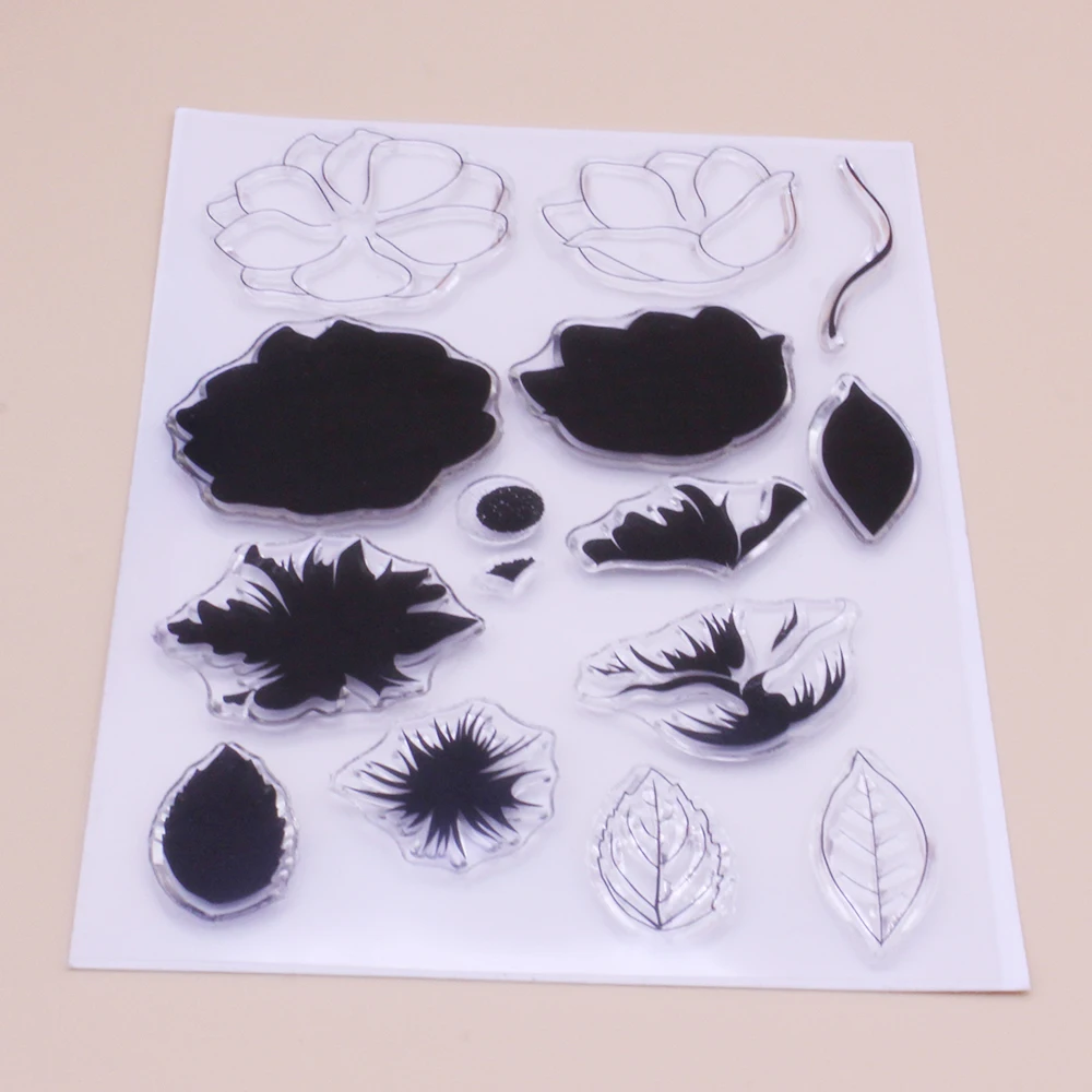 Clear stempels, rubberen stempels, 11x16cm blad stempel duidelijke Clear stempels, rubberen stempels, 11x16cm blad stempel duidelijke