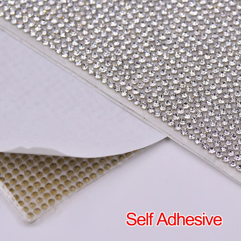 JUNAO-24-40cm-Adhesive-Rhinestones-Fabric-Stickers-Glass-Mesh-Trim-Glue-On-Crystal-Applique-Band-for (2)