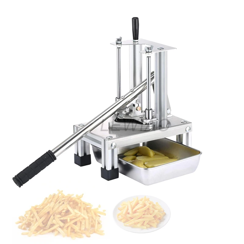 

Hand Pressure Sweet Potato Stick Cutting Machine Manual Press Cucumber French Fries Extruder