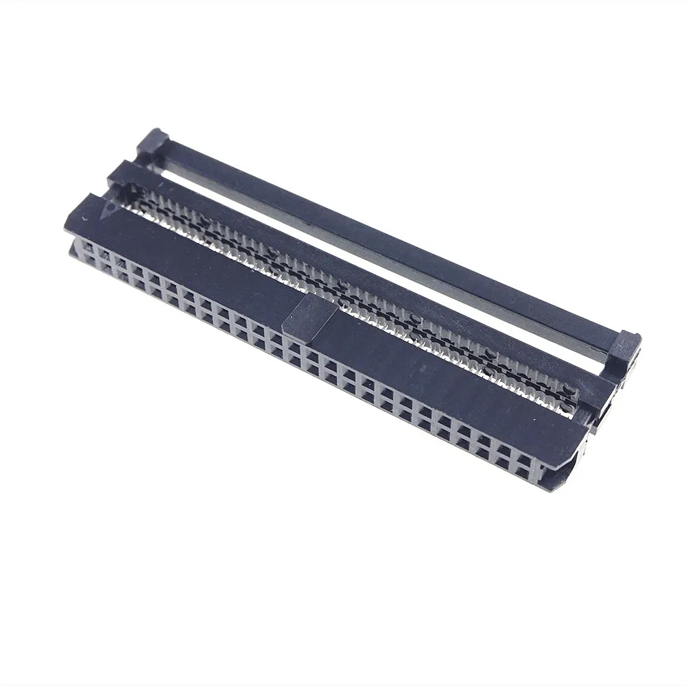 

100 Pcs 0.079" 2.0mm 50 Pin Dual Row IDC Socket Female 2x25 P 50 Position Rectangular Connector Receptacle Ribbon Cable 28 AWG