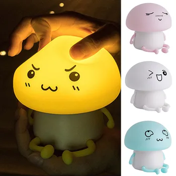 

Hot Sale LED Silicone Night Light Bedroom Baby Feeding Bedside Table Lamp Induction USB Bedside Lamp Gifts for Kids Dropshipping