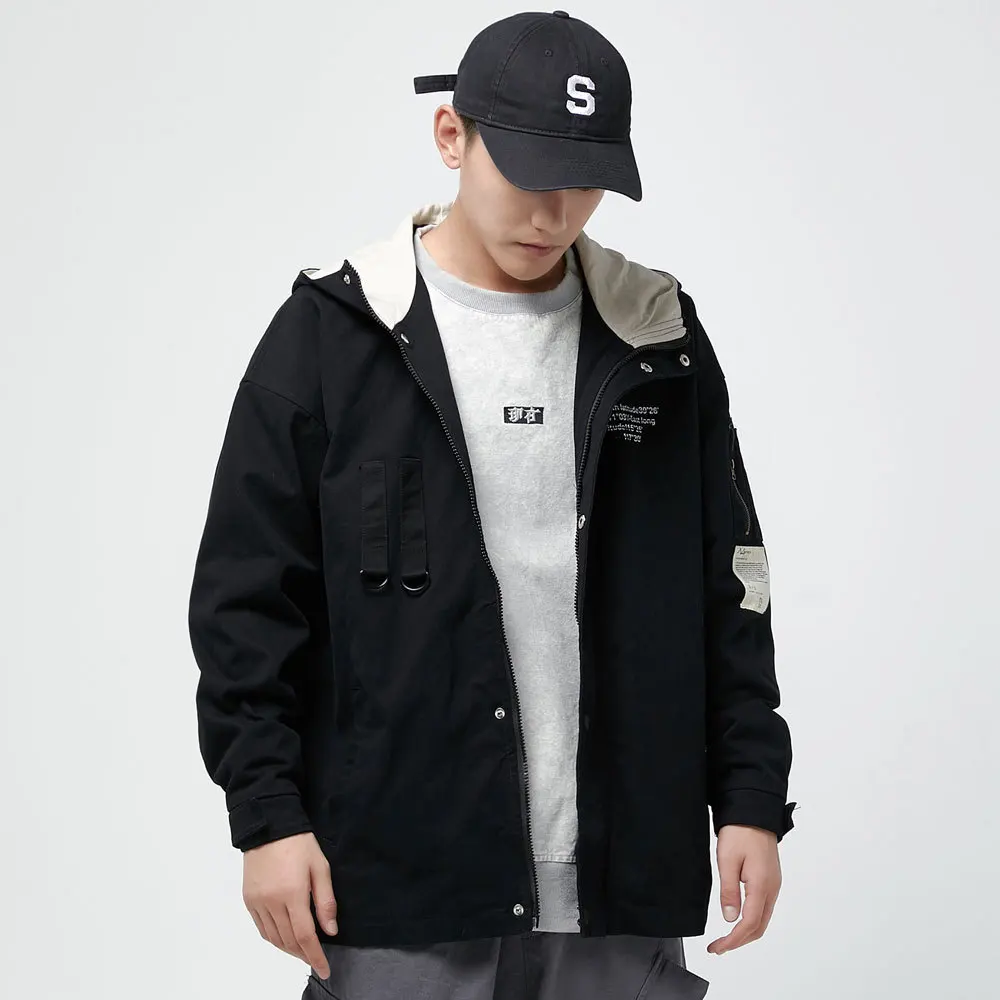 

Ancient Also Men'S Wear Shu 2019 Autumn And Winter Men New Style Jacket Loose-Fit Hooded Coat Male STUDENT'S Casual on Clothes F