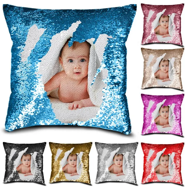 Наволочка с пайетками для матери невесты жениха подружки малыша | Дом и сад