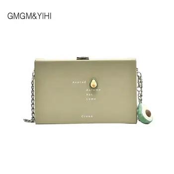 

GMGM&YIHI Women Fruit Shape Chains Bags Plastic box Clutch Purse Ladies Crossbody Bags Dubai Girl Vintage Retro Party Handbag
