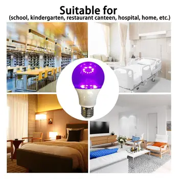 

Profession 3W 5W LED Ultraviolet Lamp Bulb E27 UV Lamp Bulb Kill Dust Mite Eliminator For Cabinet Wardrobe Shoe Rack