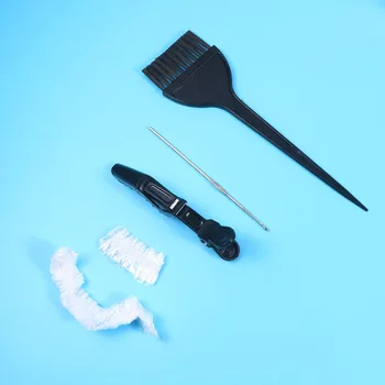 

1 Set Convenient Hair Dyeing Tool Disposable Hair Dyeing Cloth Hairdressing Ear Cover Hair Clips Dyeing Brushes for Salon (Assor