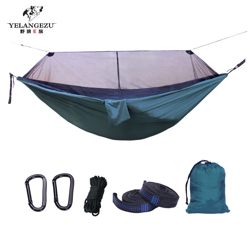 

Tension-Torsion-Hammock Encryption Gauze Mosquito Net Outdoor Swing Hammock Parachute Cloth Hammock