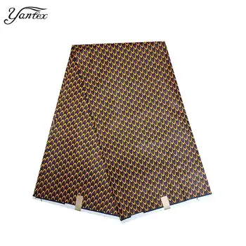 

YANTEX African Wax Prints Fabric Ankara 6 Yards New Nigeria Veritable Wax African Prints Ankara Wax Batik Fabric For Party Dress