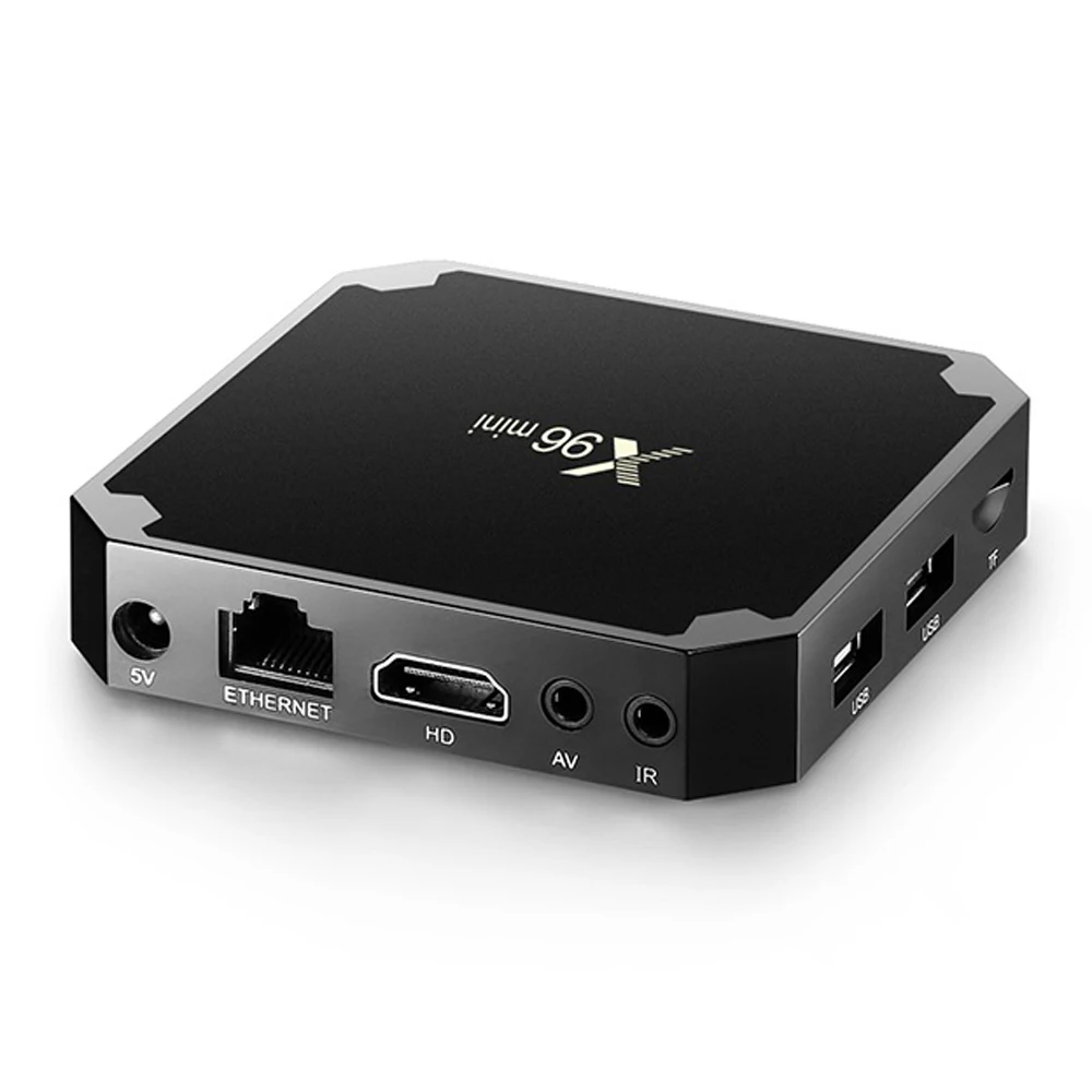 HD X96mini Android 7,1 Smart tv BOX 1 ГБ/8 ГБ ТВ приставка X 96 мини Amlogic S905W H.265 4K 2,4 ГГц WiFi медиаплеер телеприставка