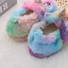 Winter Unicorn Slippers Kids Toddler Girl Flip Flop Baby Boys Fur Slides Cotton Indoor Shoes Warm Fluffy House Children Slipper ► Photo 3/6