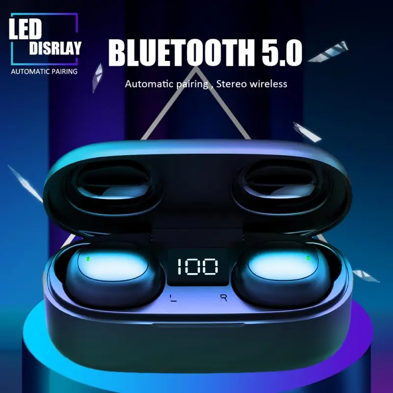 GW13 Bluetooth 5.0 Earphone For Smart Phone TWS LED In-Ear Earbuds Headphone Wireless Headset With Microphone Bluetooth Device