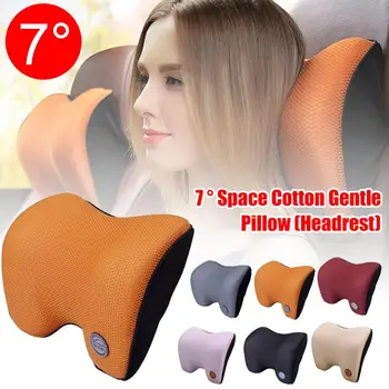 

Car Neck Headrest Pillow Cushion Auto Seat Head Support Protector Automobiles Seat Rest Memory Cotton Massage