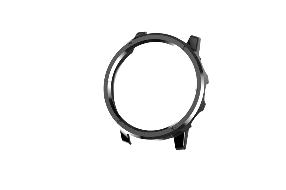 SIKAI Watch PC защитный чехол для Huami Amazfit Stratos 2/2S аксессуары для часов покрытие силиконовым ПК для huami 2/2s - Цвет: plating black case