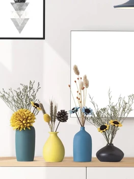 

Europe Brief Porcelain Vase Modern Fashion Ceramic Flower Vase Room Study Hallway Home Wedding Nordic Decoration