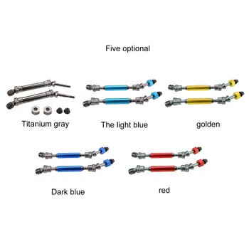 

2pcs Rear Drive Shaft CVD Transmission Axle High-grade Metal RC Truck Drive Shaft for Traxxas Slash 4X4 1/10 RC Truck