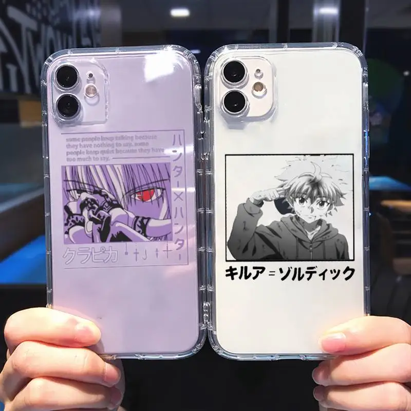 Чехол для телефона Hunter X Killua Zoldyck с аниме iphone 13 12 11 8 7 plus mini x xs xr pro max прозрачный