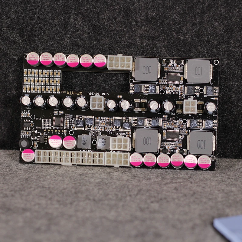 PSU High Power DC 16V-24V Motherboard Power Supply DC-ATX 500W Wide Voltage Switch PSU Pico ATX Module Dual input