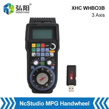 

XHC WHB03B Ncstudio Wireless Handwheel MPG Milling Machine 3-Axis Remote Control Pulse Generator CNC Router Engraving Machine