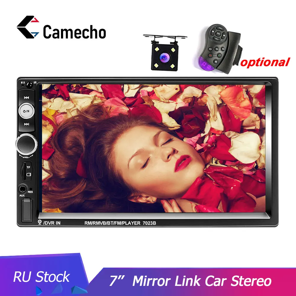 Camecho 2 Din автомагнитола 7 &quotАвтомобильная стерео радио Bluetooth Автомагнитола