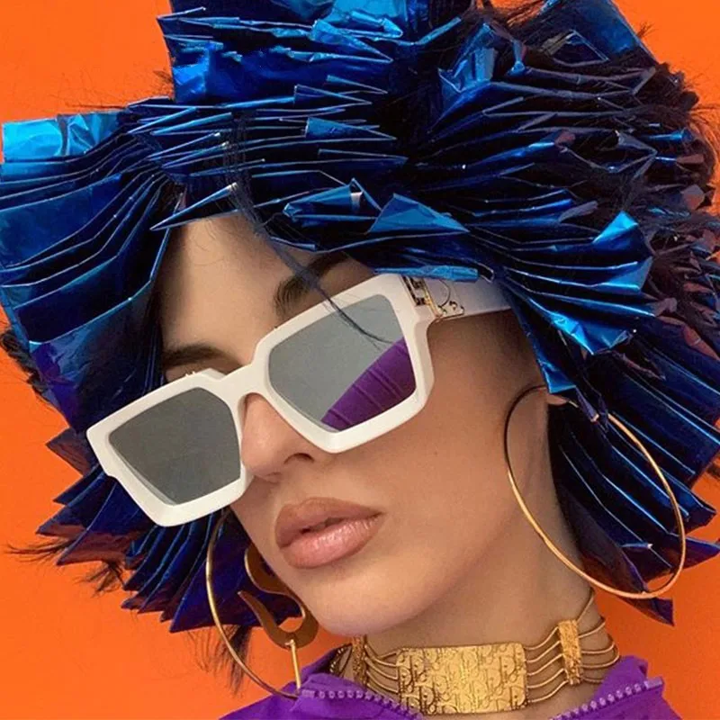 

2020 Luxury Brand Designer Sunglasses Women Men Thickened Frame Driving Classic Square Sun Glasses Celebrity UV400 Sunglasses