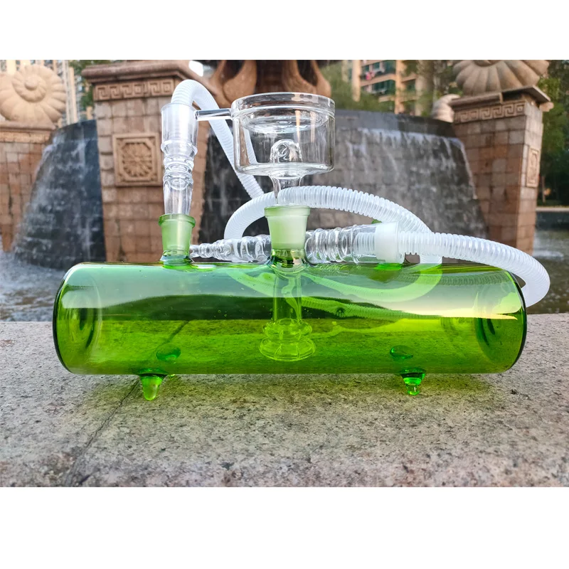Парта дизайн зеленый бак стекло кальян наргиле курительная Водопровод с фабрики Прямая поставка Индия кальян