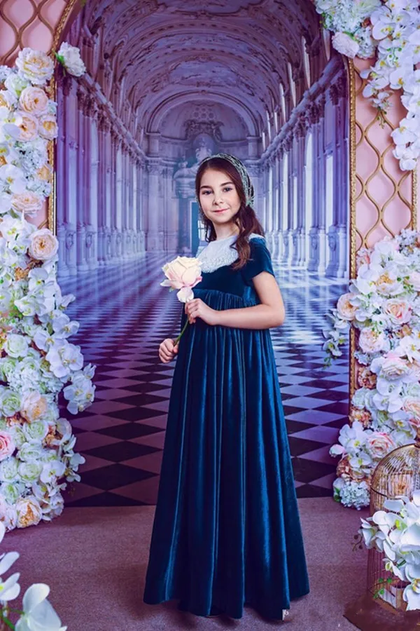 hot-selling-kids-velvet-dresses-royal-blue-floor-length-a-line-empire-wedding-flower-dresses-for-gitls-one-piece-per-opp-bag (3)