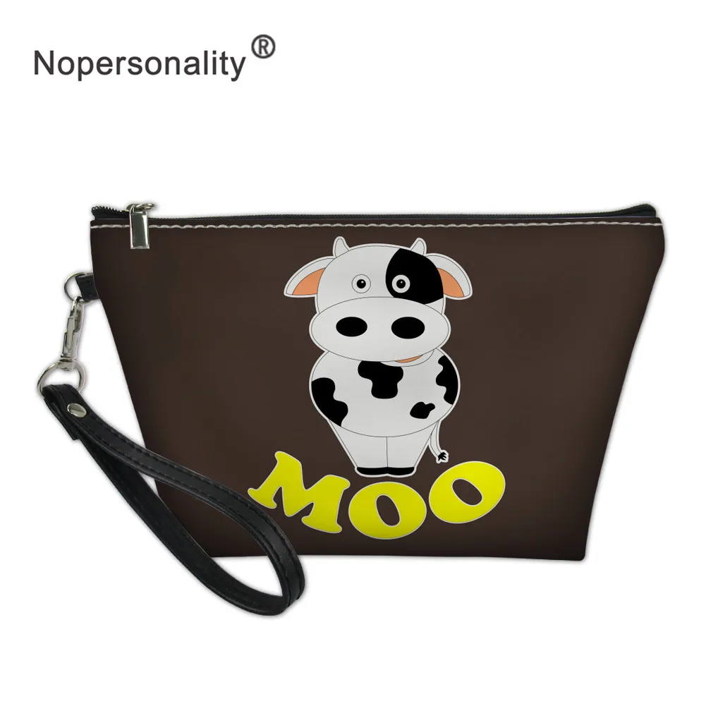 Nopersonality, с милым принтом, коровья кожа, косметичка для женщин, водонепроницаемая, женская, для путешествий, косметичка, моющаяся сумка - Цвет: Z3137Z8