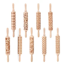 Рождественская тисненая скалка для выпечки печенья лапша печенье, фондан, пирог тесто с гравировкой роликовый олень; Снежинка