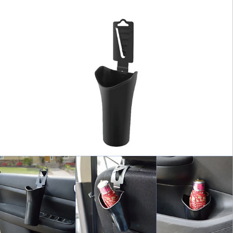 QHCP Multifunctional Car Umbrella Storage Box Case Barrel Holder Organizer Shelves Cups With Hook For Gathering Trash Can Bottle |