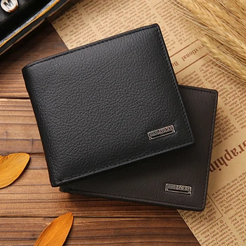 

Luxury men's leather head wallet, leisure multi-slot short type zero wallet coin bag multi-function zipper wallet
