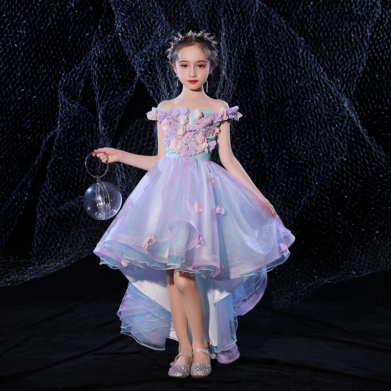 Neue Luxus Prinzessin Ballkleider Hochzeit Tutu Kleid für Mädchen Party  Blume Mädchen Kleider Schulterfrei Kinder Abend Prom Kleider - AliExpress  Mother \u0026 Kids