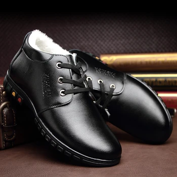 

leather boots men designer shoes formal dress snow boots men casual shoes winter ankle boots men high quality tenis masculino