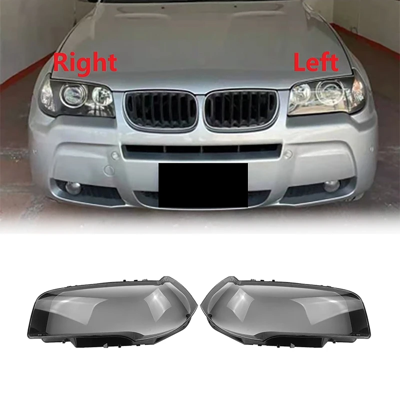 For BMW X3 E83 2006 2010 Headlight Shell Lamp Shade Transparent Lens Cover  Headlight Cover|Shell| - AliExpress
