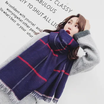 

2019 New Arrival Scarves Women Solid Cashmere Scarf Lady Pashmina Echarpe Cape Shawls And Wraps Hijab Foulard Bandana Poncho