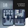 Blue Manicure Tools Set Pro Max Stainless Steel Professional nail clipper Kit of Pedicure Paronychia Nippers Trimmer Cutters ► Photo 3/6