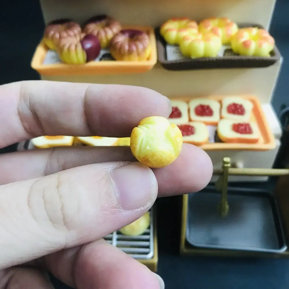 1:12 Dollhouse Miniature Bread Mini Simulation Doughnut Toast for Blyth Barbies BJD Doll House Play Kitchen Toys Accessories 5