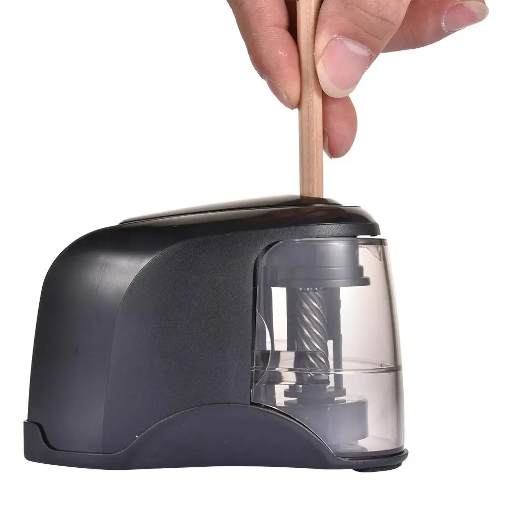 Electric Pencil Sharpener Protable Pencil Sharpener Heavy Helical Steel Blade For Student Kids